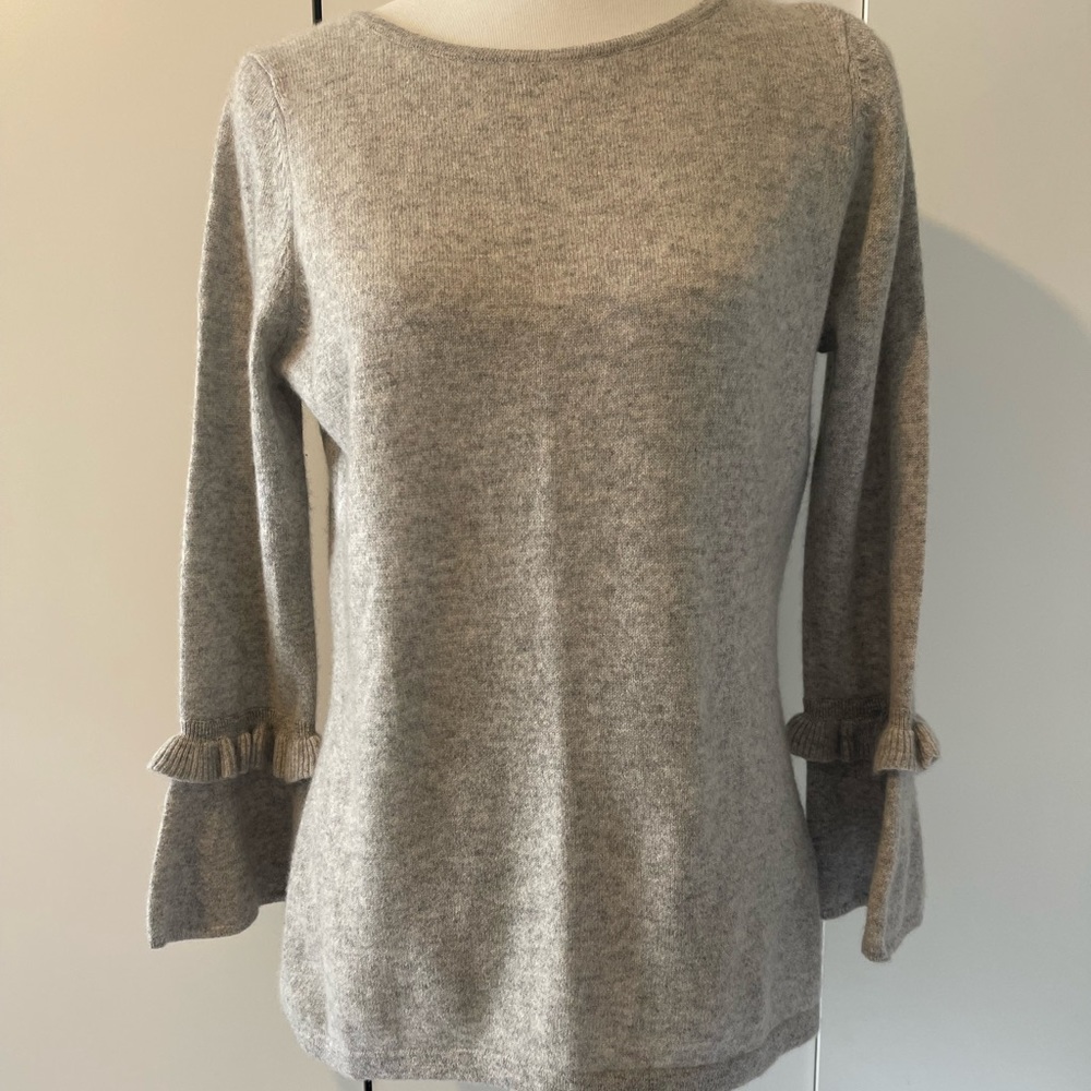 Charter Club Cashmere Sweater With Bell Sleeves - Medium